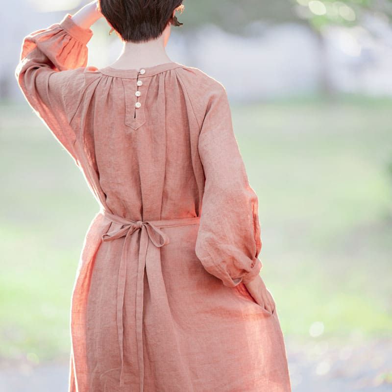 洗いこまれたベルギーリネンローン60番手 リネン 生地 麻 無地 生地の森