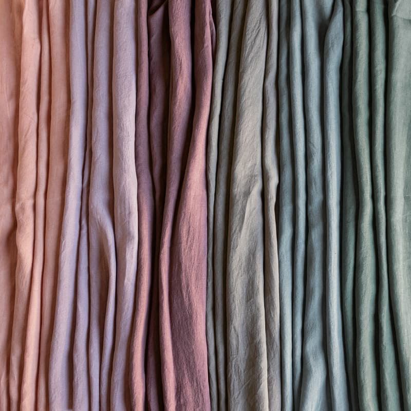 洗いこまれたベルギーリネンローン60番手 リネン 生地 麻 無地 生地の森