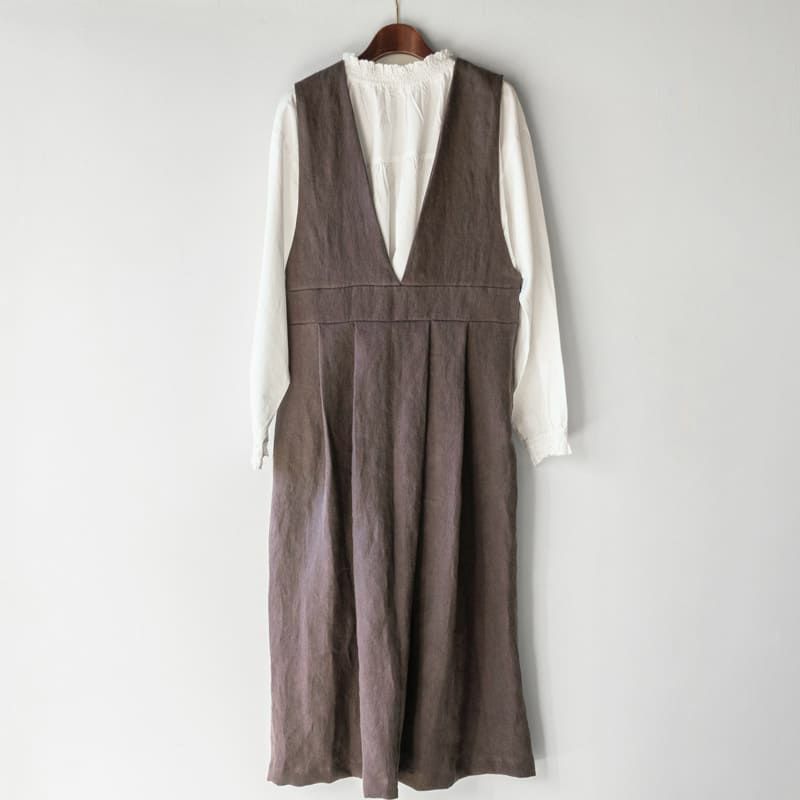 生地の森 洗いこまれた　綾織り　ベルギー　リネン　25番手