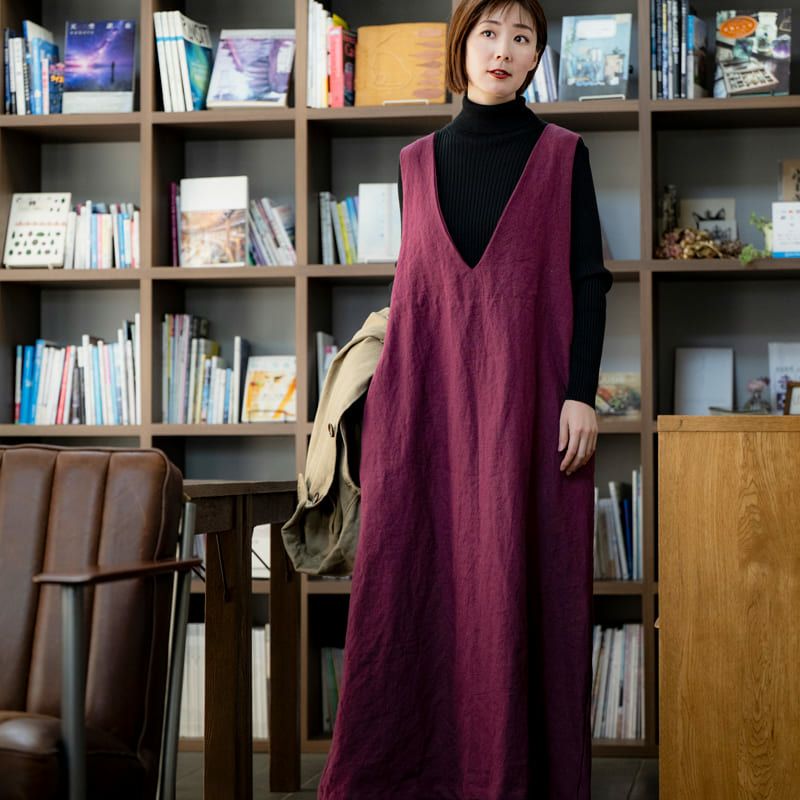 ラミーリネン 25番手 リネン 生地 厚手 広幅