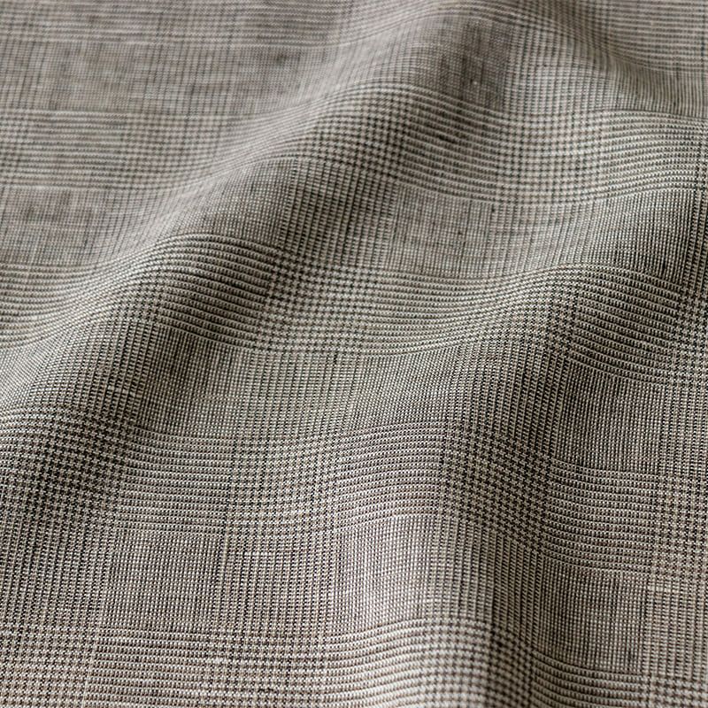 ネストローブ nest Robe リネンコットン グレンチェックイージー