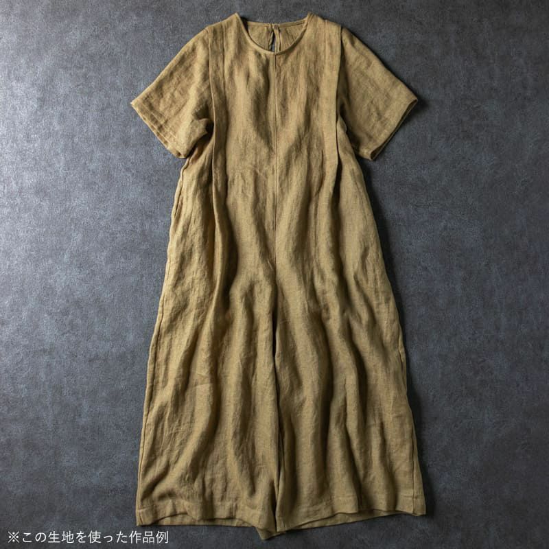 アンティーク風ラミーリネンヘリンボン25番手 生地の森で作った作品例