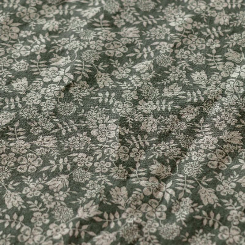 リネンの風合いが伝わる リバティプリント エディナム・シャドウのアップ画像