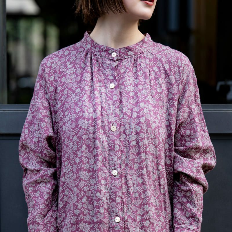 【20周年限定モデル】リバティデザインリネンプリント エディナムシャドウ 生地の森