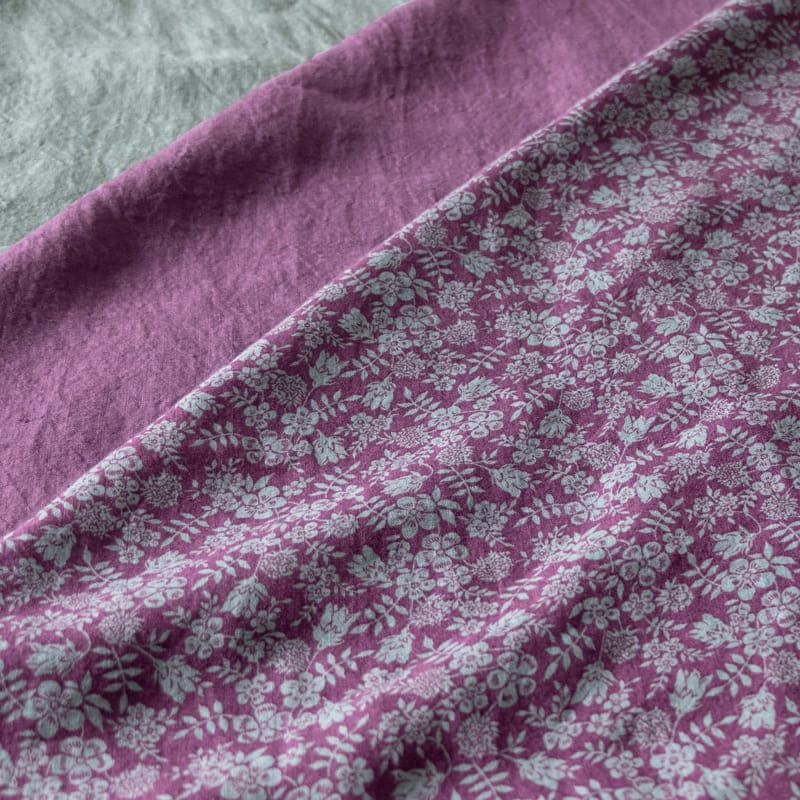 【20周年限定モデル】リバティデザインリネンプリント エディナムシャドウ 生地の森