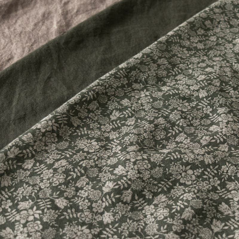 【20周年限定モデル】リバティデザインリネンプリント エディナムシャドウ 生地の森