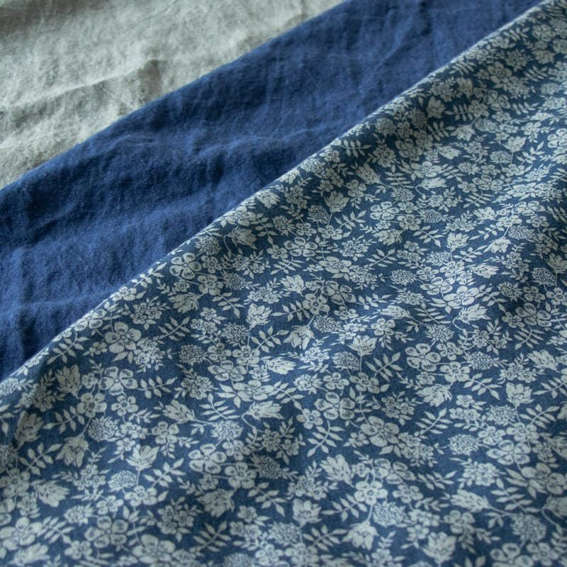 【20周年限定モデル】リバティデザインリネンプリント エディナムシャドウ 生地の森