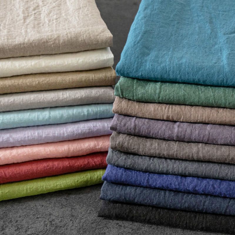 ■■　これは生地サンプルです　■■ 平織りベルギーリネン60番手広幅『ベルフロー』