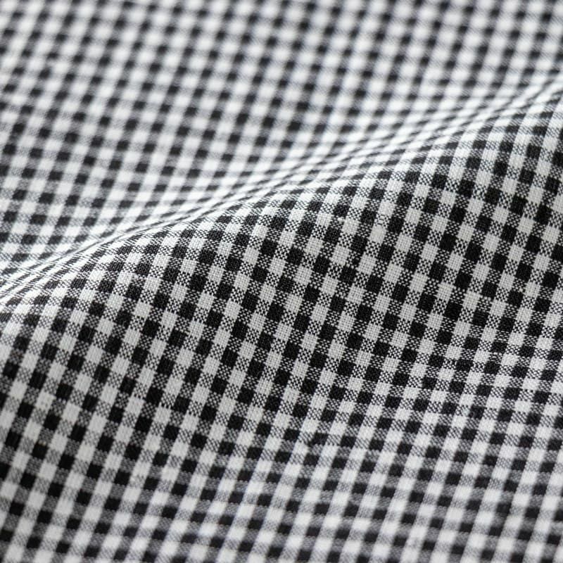 先染め リネン 60番手 モノギンガム  リネン生地 チェック柄 生地の森