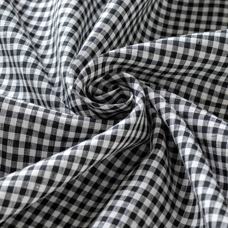 先染め リネン 60番手 モノギンガム  リネン生地 チェック柄 生地の森