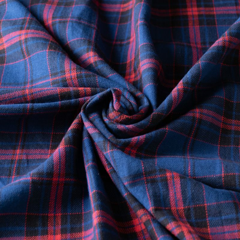 先染めオールドスラブコットンタータンチェック 綿 生地の森