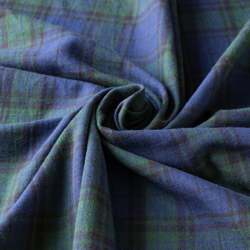 先染めオールドスラブコットンタータンチェック 綿 生地の森