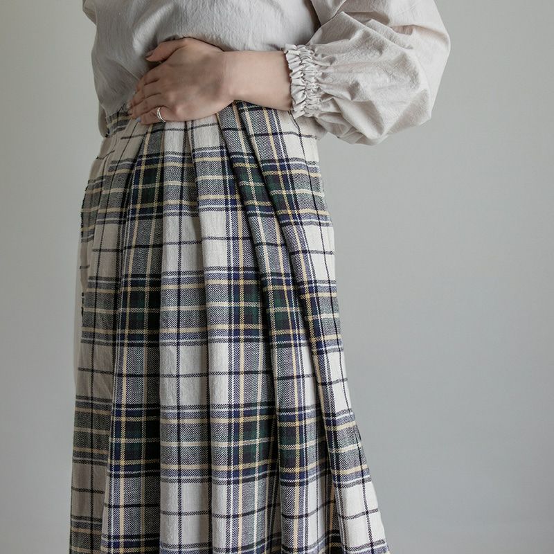 先染めオールドスラブコットンタータンチェック 綿 生地の森