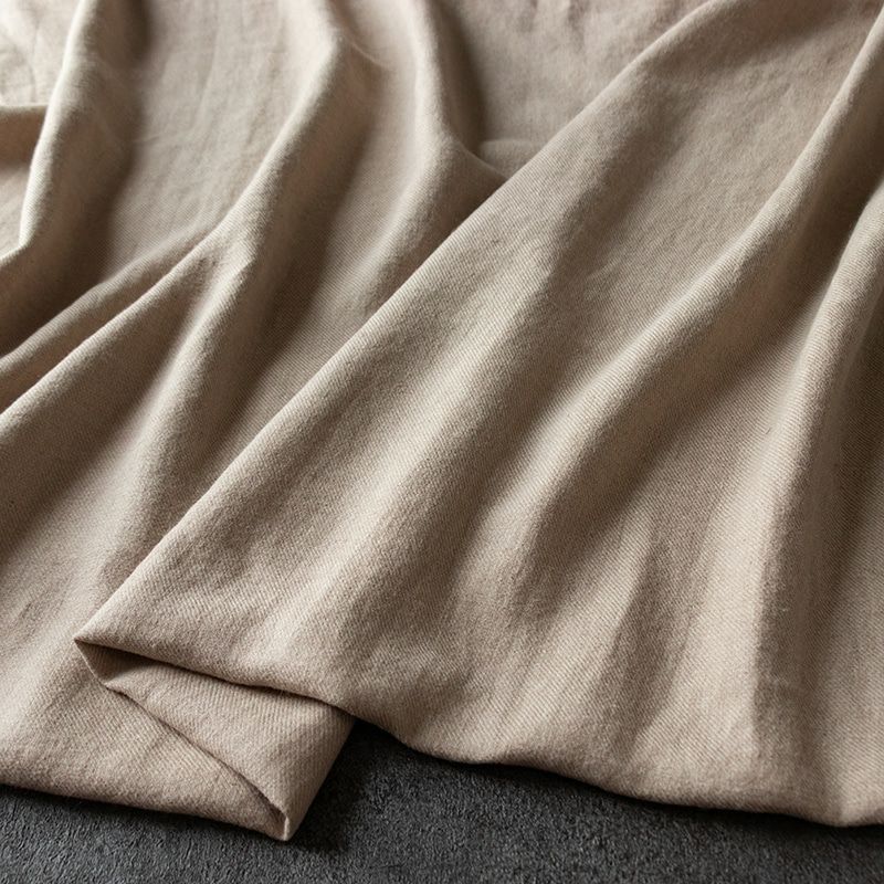 【20周年限定企画】ラミーリネンツイル起毛 「Wam（和む）」/ベージュ【2mカット品 送料無料 お試し特価】 生地の森