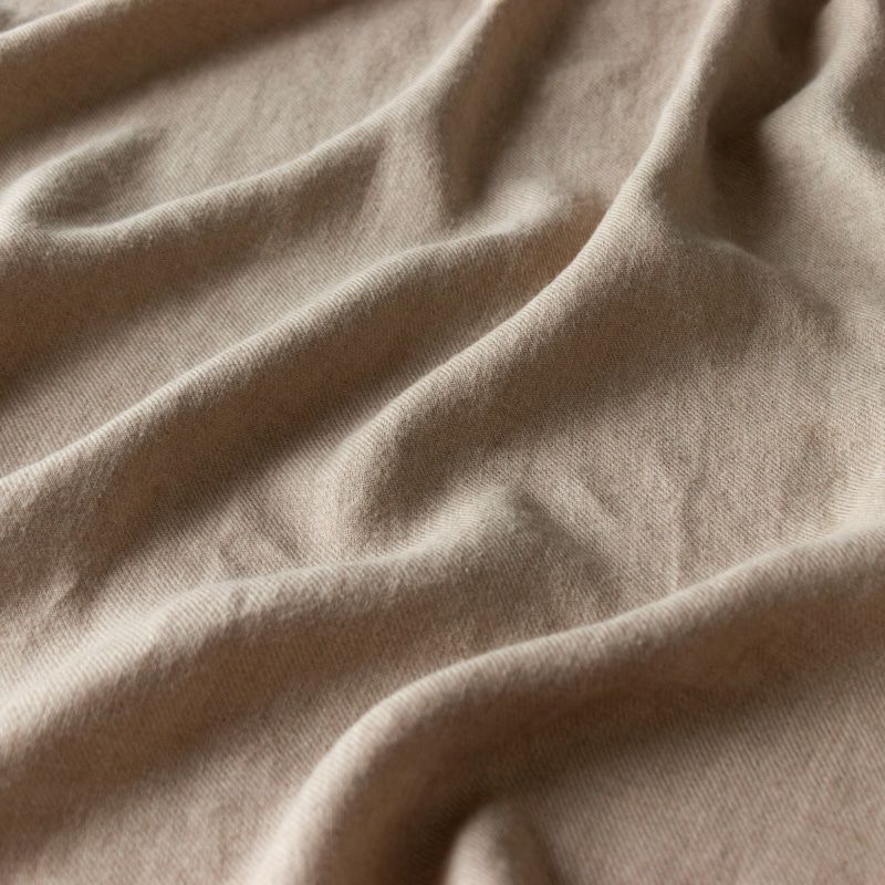 【20周年限定企画】ラミーリネンツイル起毛 「Wam（和む）」/ベージュ【2mカット品 送料無料 お試し特価】 生地の森