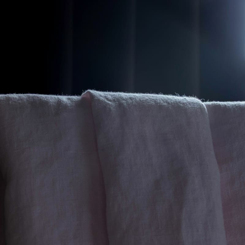 【20周年限定モデル】無地染めフレンチリネン(両面ピーチ仕上げ)「リノクルール・ネージュ（Lino Couleur・Neige）」シュクレ 起毛 リネン生地 ピンク 生地の森